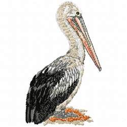 Pelican Swan Embroidery Design 2 Pelican Swan Embroidery Design 2